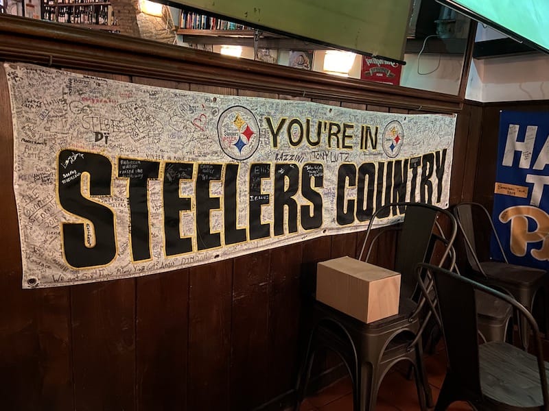 La Botticella in Rome (a Steelers bar on this side of the pond)