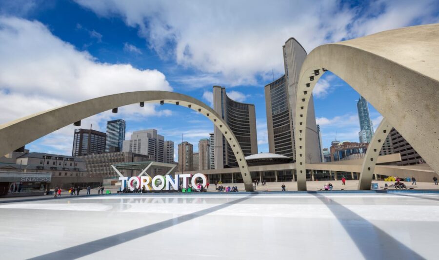 Toronto sign at Nathan Phillips Square