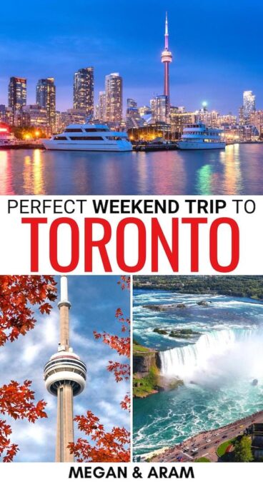 Are you looking to spend a weekend in Toronto? This 48 hours in Toronto itinerary will help you plan an epic trip! It includes what to do, day trips, and more! | 2 days in Toronto | Itinerary Toronto Canada | Toronto 2 days itinerary | Weekend trip to Toronto | Toronto day trips | Day trips from Toronto | Things to do in Toronto this weekend | Toronto weekend guide | City breaks in Canada | City break Toronto | Toronto 48 hours | Toronto winter itinerary | Toronto summer itinerary