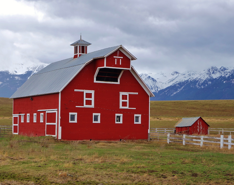 Wallowa Mountains in backdrop near Enterprise