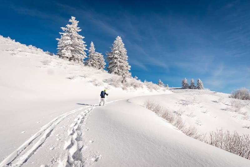 Winter hiking near Boise