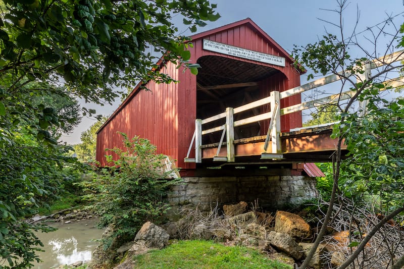 Covered bridge near Princeton, IL