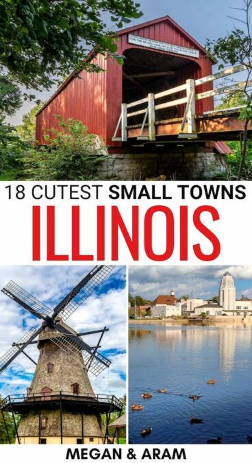 Looking to escape the city in exchange for the cutest small towns in Illinois? This guide has you covered! These are the best Illinois small towns for a getaway! | Illinois bucket list | Day trips from Chicago | Chicago day trips | Illinois itinerary | Small towns in IL | Visit Illinois | Places to visit in Illinois | Illinois things to do | Things to do in Illinois | What to do in Illinois | Weekend getaways in Illinois | Weekend trips from Chicago | Illinois day trips | Illinois road trip