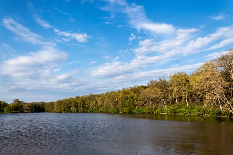 Patriot`s Park Lake near Greenville