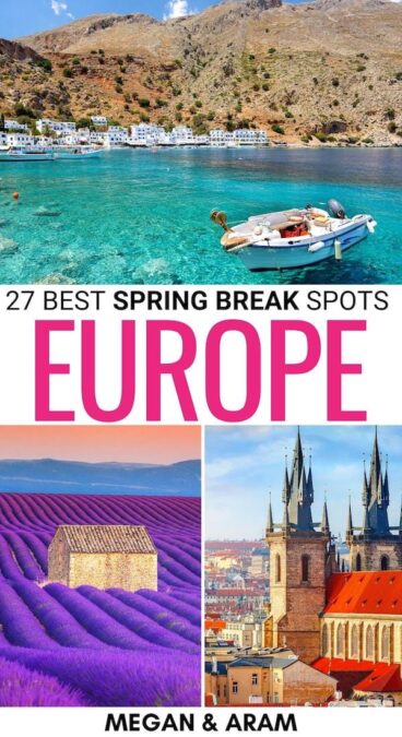 Looking for some unique destinations to spend spring break in Europe? This guide has some diverse European destinations we love in March and April for your trip! | Spring Break Europe | Europe spring break | Spring break destinations in Europe | Europe in March | Europe in April | Places to visit in Europe in March | Places to visit in Europe in April | European cities in spring | Best spring destinations in Europe | Where to go during spring in Europe