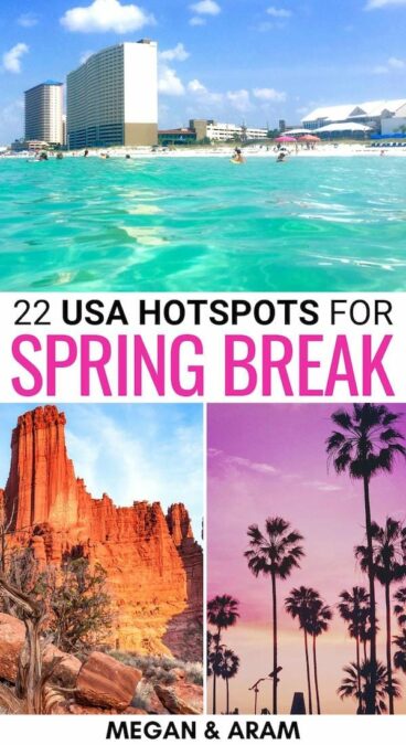 Looking for the best spring break destinations in the USA? This guide covers the best USA spring break spots - from beaches to national parks and beyond! | USA things to do | Spring break USA | USA spring break | USA best beaches | USA party spots | Spring break in America | Spring break in the US | US spring break destinations | Beaches in the USA | National parks in the US | USA in March | USA in April | America in spring | USA in spring