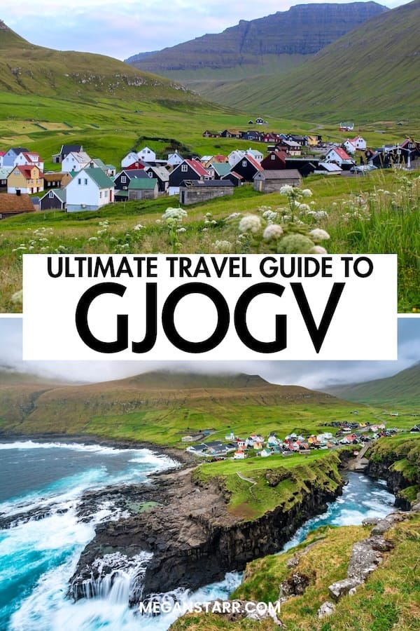 Are you looking to visit Gjógv in the Faroe Islands? This adorable village is on most itineraries and in my guide, I will tell you how to visit, what to see there, and some tips for your journey! I have been multiple times (in different seasons) so I share thoughts regarding that, too. | Villages in the Faroe Islands | Things to do in the Faroe Islands | Faroe Islands villages | Faroe Islands itinerary