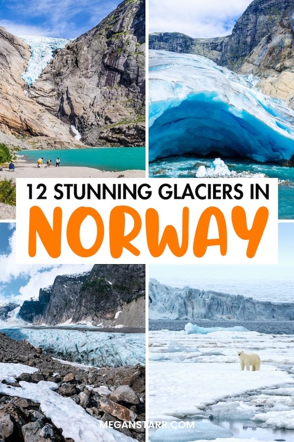 There are so many glaciers in Norway and they will each blow your mind for different reasons! These are some of the best Norway glaciers that you can visit. | Things to do in Norway | Glaciers Norway | Arctic Norway | Places to visit in Scandinavia | Places to visit in Norway | Jostedalsbreen | Svalbard glaciers | Places to visit in Svalbard | Things to do in Svalbard | Austefonna | Svartisen | Hardangerjøkulen | Folgefonna