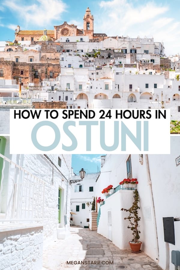 Are you looking for the best way to spend one day in Ostuni, Italy? This Ostuni itinerary is curated so you can make the most of your time there - learn more! | What to do in Ostuni | Ostuni itinerary | Ostuni things to do | Places to visit in Ostuni | Sightseeing in Ostuni | Visit Ostuni | Travel to Ostuni | Ostuni travel tips | Where to eat in Ostuni | Where to stay in Ostuni | Ostuni hotels | Ostuni old town | Ostuni history | Ostuni food | Ostuni olive oil | Ostuni restaurants | Ostuni bucket list | Things to do in Ostuni