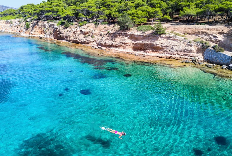 Aegina has some beautiful beaches!