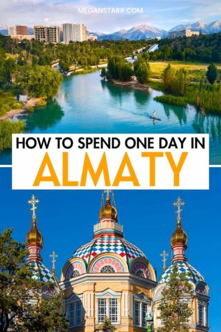 Are you looking for the best way to spend one day in Almaty? This is the ultimate 1-day Almaty itinerary, from what to do to where to eat (and even stay). I explain how to maximize your time in Almaty without compromising any of the fun! Click to learn more.

Visit Almaty | Things to do in Almaty | What to do in Almaty | Itinerary Almaty | Day in Almaty | Day trip to Almaty | Travel to Almaty | Almaty sightseeing | Almaty restaurants | Almaty hotels | Where to stay in Almaty | Hotels in Almaty | Almaty travel guide | Almaty 1-day itinerary | Almaty one-day itinerary | Almaty day trip