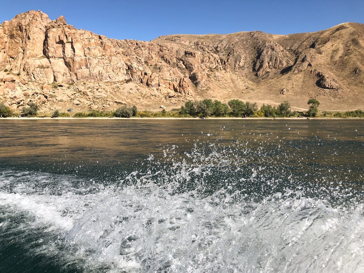 On a boat on the Ile River
