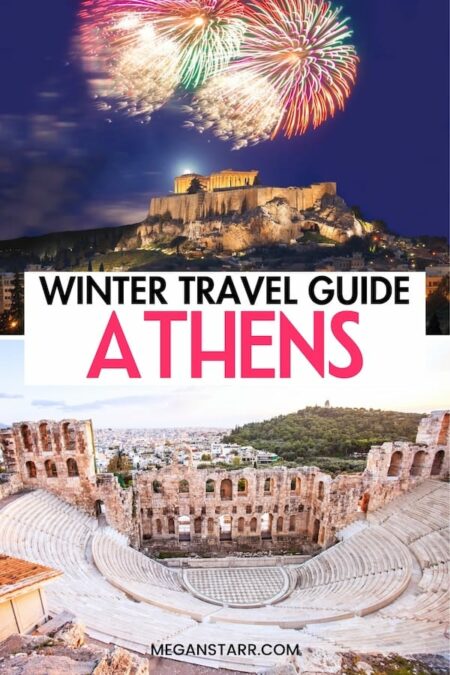 Looking to take a trip to Athens in winter this year? This travel guide will help you plan your trip! From the best things to do during winter in Athens, Greece to where to stay and eat... I have covered it all. You will also find information about the weather and best seasonal activities inside. Click to learn more.

Athens in winter | Winter in Athens | Winter trip to Athens | Athens winter vacation | Winter vacation in Athens | Things to do in Athens in winter | What to do in Athens | Athens itinerary | Athens in November | Athens in December | Christmas in Athens | New Years in Athens | Athens in January | Athens in February | Athens in March | Athens winter tours