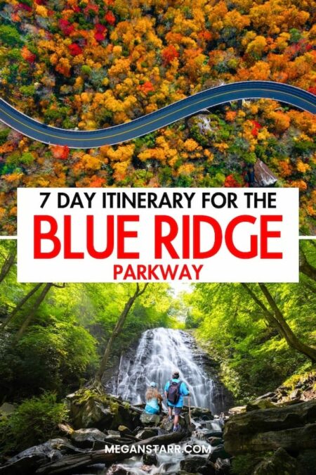 Are you looking for the best way to spend 7 days on the Blue Ridge Parkway? This guide shows you the perfect one-week in the Blue Ridge Parkway itinerary for first-time visitors! Click to learn more and how to plan your Blue Ridge Parkway road trip. | Blue Ridge Parkway itinerary | Itinerary Blue Ridge Parkway | One week in Blue Ridge Parkway | Blue Ridge Parkway 1-week itinerary | Blue Ridge Parkway 7-day itinerary | What to do in Blue Ridge Parkway | Blue Ridge Parkway things to do | Things to do in Blue Ridge Parkway | Visit Blue Ridge Parkway | Trip to Blue Ridge Parkway | Blue Ridge Parkway in summer | Blue Ridge Parkway in winter