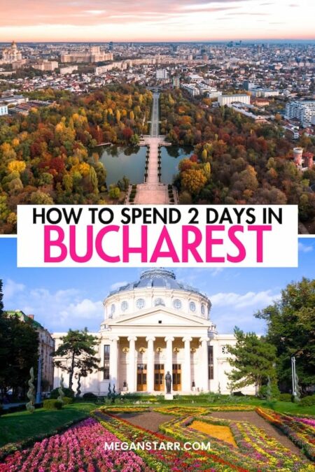 Are you looking for the best way to spend two days in Bucharest? This is the ultimate 2-day Bucharest itinerary, from what to do to where to eat (and even stay). I explain how to maximize your time in Bucharest without missing out on any of the fun! Click to learn more. Weekend in Bucharest | Visit Bucharest | Things to do in Bucharest | What to do in Bucharest | Itinerary Bucharest | 2 days in Bucharest | Day trip to Bucharest | Travel to Bucharest | Bucharest sightseeing | Bucharest restaurants | Bucharest hotels | Where to stay in Bucharest | Hotels in Bucharest | Bucharest travel guide | Bucharest 2-day itinerary | Bucharest two-day itinerary | Bucharest day trip
