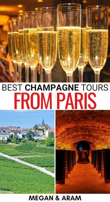 Are you looking for the best Champagne tours from Paris? This guide explores the best Paris Champagne day trips, including what to know before you go! | Champagne day trip from Paris | What to do in Champagne country | Paris to Champagne | Paris to Epernay | Things to do in Epernay | Paris to Moet & Chandon | Paris to Tattinger | Paris Champagne tours