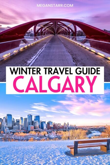 Looking to take a trip to Calgary in winter this year? This travel guide will help you plan your trip! From the best things to do during winter in Calgary, Canada to where to stay and eat... I have covered it all. You will also find information about the weather and best seasonal activities inside. Click to learn more.

Calgary in winter | Winter in Calgary | Winter trip to Calgary | Calgary winter vacation | Winter vacation in Alberta | Things to do in Calgary in winter | What to do in Calgary | Calgary itinerary | Calgary in November | Calgary in December | Christmas in Calgary | New Years in Calgary | Calgary in January | Calgary in February | Calgary in March | Calgary winter tours