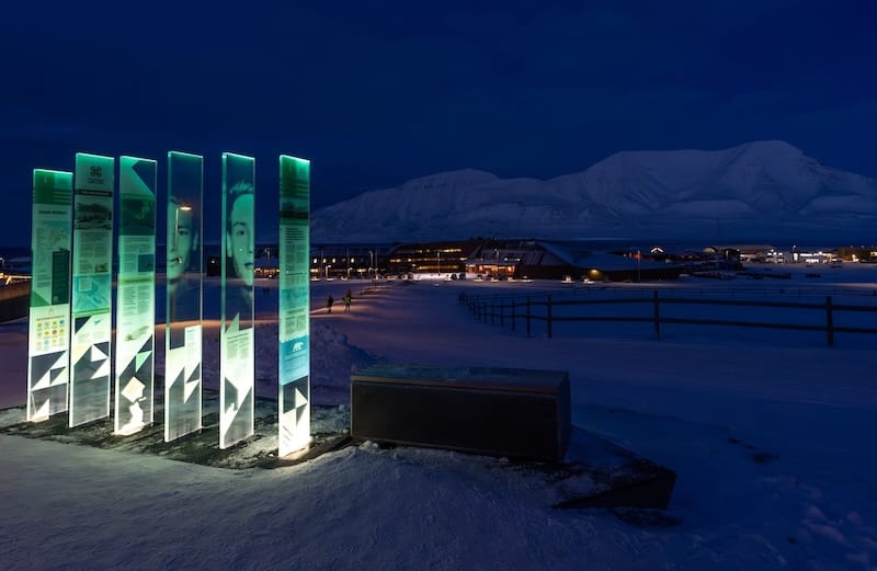 Svalbard in the late afternoon in mid-February