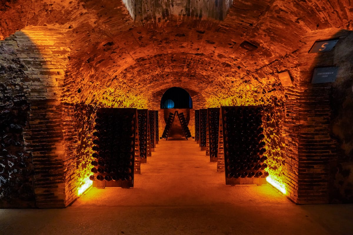 Champagne cellars are NOT warm!