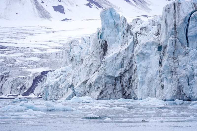 Svalbard is teeming with glaciers.