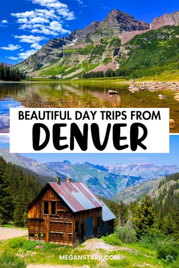 Are you looking for the best day trips from Denver, Colorado? This guide includes some of my top picks – from jaw-dropping nature to cute villages… and more! Click to learn more! | Denver day trips | Places to visit near Denver | Places near Denver | Denver itinerary | Things to do in Denver | What to do in Denver | Villages Near Denver | Weekend Breaks from Denver | Day tours from Denver
