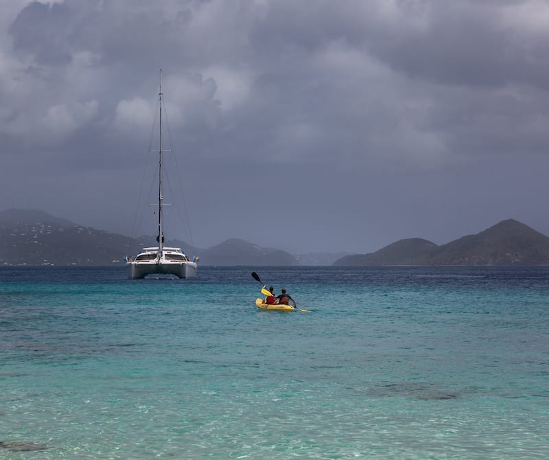 Early evening kayaking in St. John