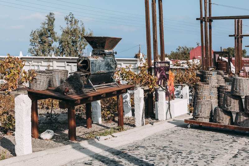 Entrance alley of Koutsoyannopoulos Winery and Wine Museum - Nessa Gnatoush - Shutterstock