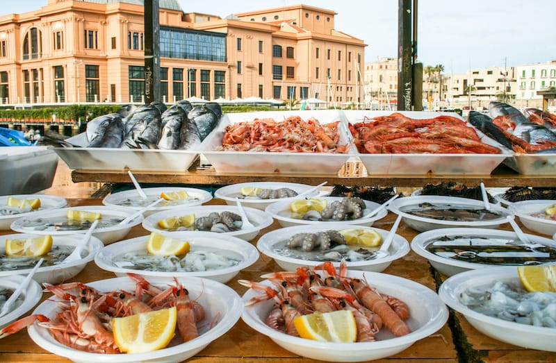 Fish market in Bari