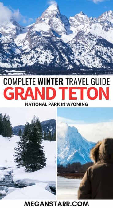 Grand Teton National Park in Winter: Reasons to Visit, Things to Do, & Tips | Are you planning a trip to Grand Teton in winter? This guide details what to do in winter in Grand Teton National Park, including where to stay and more! | Things to do in Grand Teton | Wyoming winter | Visit Grand Teton | US National Parks | Grand Teton in December | Grand Teton in January | Grand Teton in February | Grand Teton snow | Grand Teton wildlife | Things to do in Wyoming | National Parks to Visit in winter