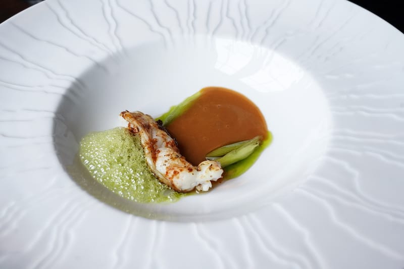 A delicious langoustine dish