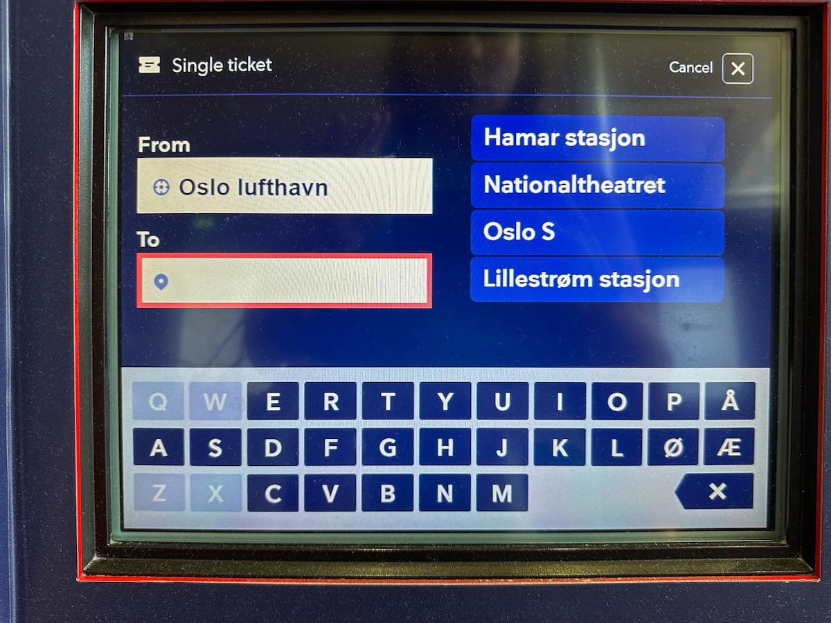 Pick your station - Oslo S is the main station