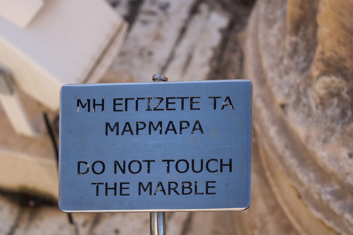 There are plenty of signs indicating this!