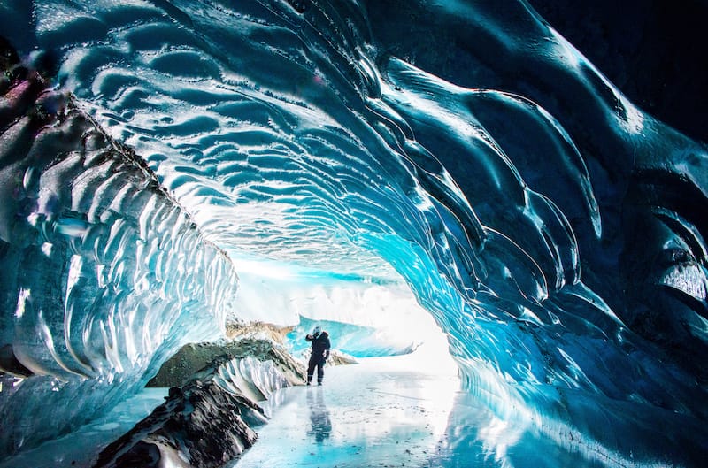 Ice cave on Svalbard