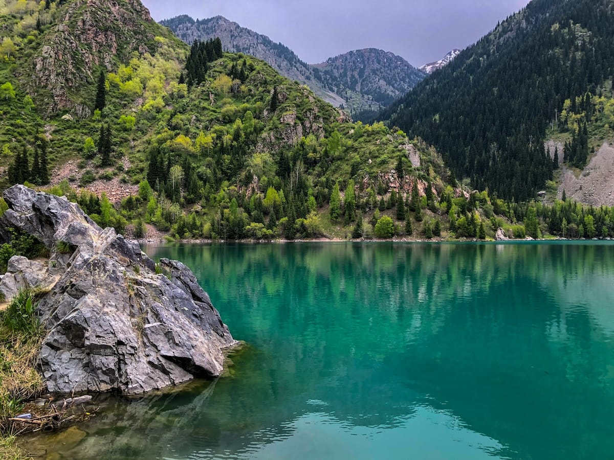 Issyk Lake in Kazakhstan