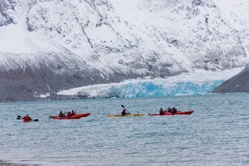 Kayaking in Svalbard