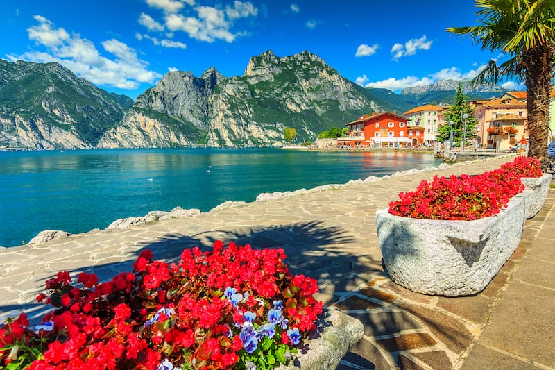 Lake Garda is one of the best Milan day trips in winter and summer both