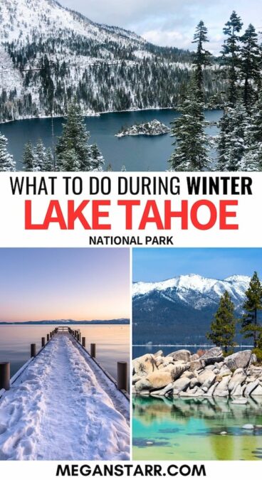 Looking for the best things to do in Lake Tahoe in winter? This guide tells all! From what to pack to what to do - there is more to Tahoe than just skiing! | Lake Tahoe winter | Lake Tahoe itinerary | Things to do in Lake Tahoe in winter | Snowshoeing in Lake Tahoe | Winter hiking Lake Tahoe | California in winter | Nevada in winter | Snowmobiling Lake Tahoe | Lake Tahoe skiing | Trails Lake Tahoe | Lake Tahoe craft beer | Lake Tahoe coffee | Lake Tahoe restaurants | Lake Tahoe photography