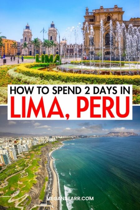 Are you looking for the best way to spend two days in Lima? This is the ultimate 2-day Lima itinerary, from what to do to where to eat (and even stay). I explain how to maximize your time in Lima without missing out on any of the fun! Click to learn more. Weekend in Lima | Visit Lima | Things to do in Lima | What to do in Lima | Itinerary Lima | 2 days in Lima | Day trip to Lima | Travel to Lima | Lima sightseeing | Lima restaurants | Lima hotels | Where to stay in Lima | Hotels in Lima | Lima travel guide | Lima 2-day itinerary | Lima two-day itinerary | Lima day trip