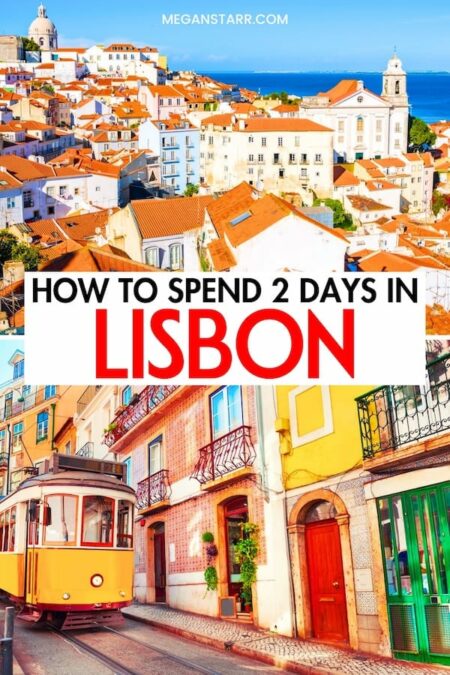 Are you looking for the best way to spend two days in Lisbon? This is the ultimate 2-day Lisbon itinerary, from what to do to where to eat (and even stay). I explain how to maximize your time in Lisbon without missing out on any of the fun! Click to learn more. | Weekend in Lisbon | Visit Lisbon | Things to do in Lisbon | What to do in Lisbon | Itinerary Lisbon | 2 days in Lisbon | Day trip to Lisbon | Travel to Lisbon | Lisbon sightseeing | Lisbon restaurants | Lisbon hotels | Where to stay in Lisbon | Hotels in Lisbon | Lisbon travel guide | Lisbon 2-day itinerary | Lisbon two-day itinerary | Lisbon day trip