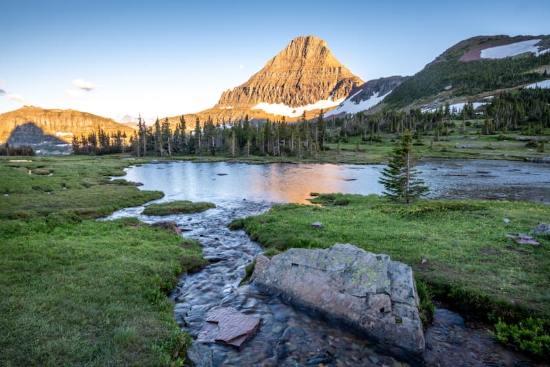 Nearby Glacier National Park in July