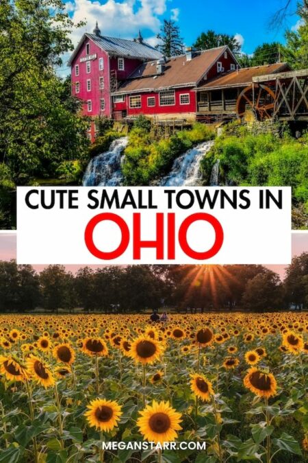 Are you looking for the best small towns in Ohio? This guide contains the prettiest and cutest Ohio small towns and what to do in each of them! They are the ultimate weekend escape! Click to learn more.

Places to visit in Ohio | Small towns in Ohio | Ohio small towns | What to do in Ohio | Ohio destinations | Things to do in Ohio | Ohio itinerary | Places in Ohio | Small towns in OH | Weekend getaways in Ohio | Ohio weekend getaways | Weekend trips in Ohio | Where to go in Ohio