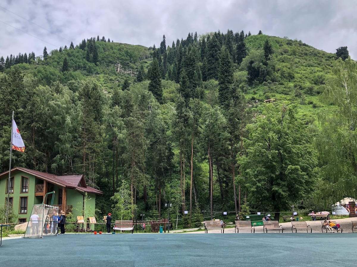 Oi-Qaragai Mountain Resort in summer
