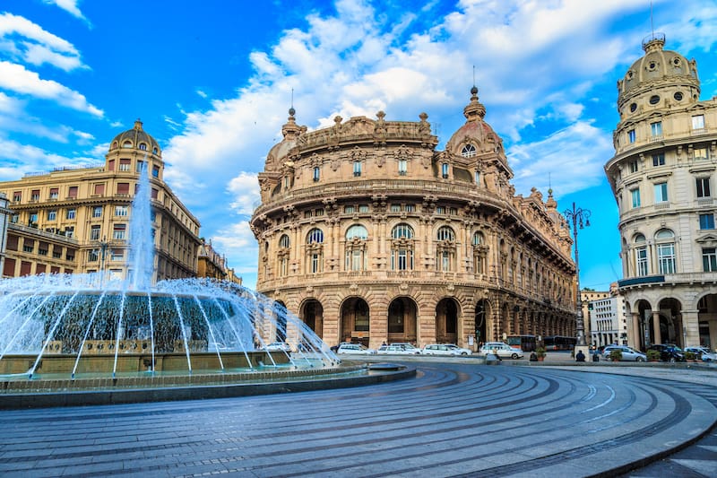 Piazza de Ferrari in Genoa