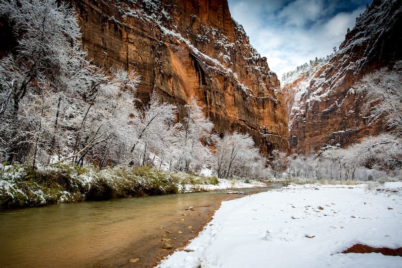 Scenes from Zion during winter