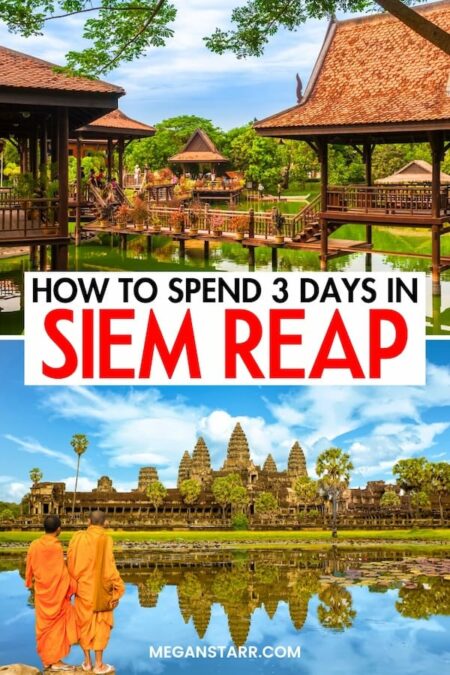 Are you looking for the best way to spend two days in Siem Reap? This is the ultimate 2-day Siem Reap itinerary, from what to do to where to eat (and even stay). I explain how to maximize your time in Siem Reap without missing out on any of the fun! Click to learn more. | Weekend in Siem Reap | Visit Siem Reap | Things to do in Siem Reap | What to do in Siem Reap | Itinerary Siem Reap | 2 days in Siem Reap | Day trip to Siem Reap | Travel to Siem Reap | Siem Reap sightseeing | Siem Reap restaurants | Siem Reap hotels | Where to stay in Siem Reap | Hotels in Siem Reap | Siem Reap travel guide | Siem Reap 2-day itinerary | Siem Reap two-day itinerary | Siem Reap day trip