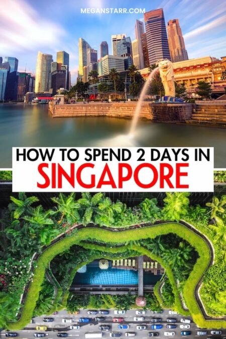 Are you looking for the best way to spend two days in Singapore? This is the ultimate 2-day Singapore itinerary, from what to do to where to eat (and even stay). I explain how to maximize your time in Singapore without missing out on any of the fun! Click to learn more. | Weekend in Singapore | Visit Singapore | Things to do in Singapore | What to do in Singapore | Itinerary Singapore | 2 days in Singapore | Day trip to Singapore | Travel to Singapore | Singapore sightseeing | Singapore restaurants | Singapore hotels | Where to stay in Singapore | Hotels in Singapore | Singapore travel guide | Singapore 2-day itinerary | Singapore two-day itinerary | Singapore day trip