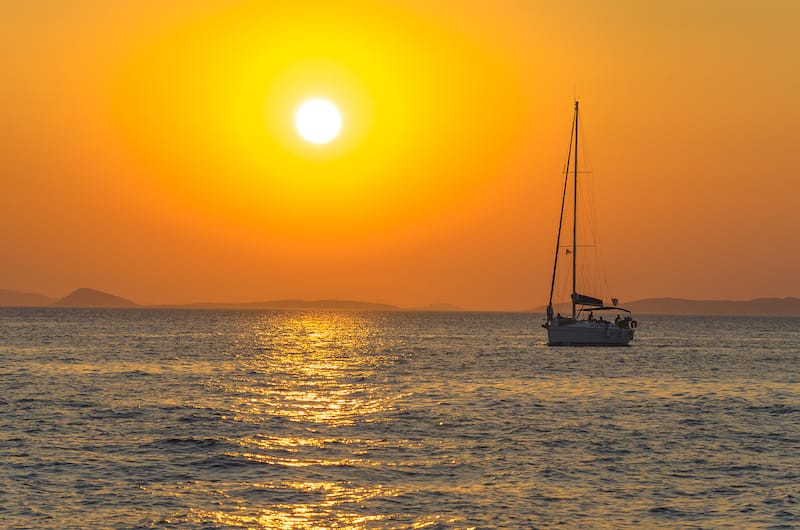 Sunset on Aegina