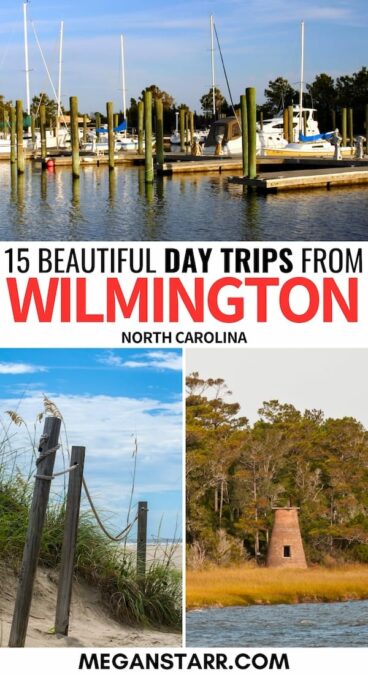 Do you have itchy feet and are looking for the best day trips from Wilmington NC? This guide showcases some of the best Wilmington day trips within two hours! | Places to visit near Wilmington | Wilmington itinerary | Places to visit in North Carolina | Things to do in Wilmington | Kure Beach | Cape Lookout | Cape Fear River | USS North Carolina | Surf City sea turtle | Southport NC | Beaufort NC | Emerald Isle NC | Things to do in North Carolina