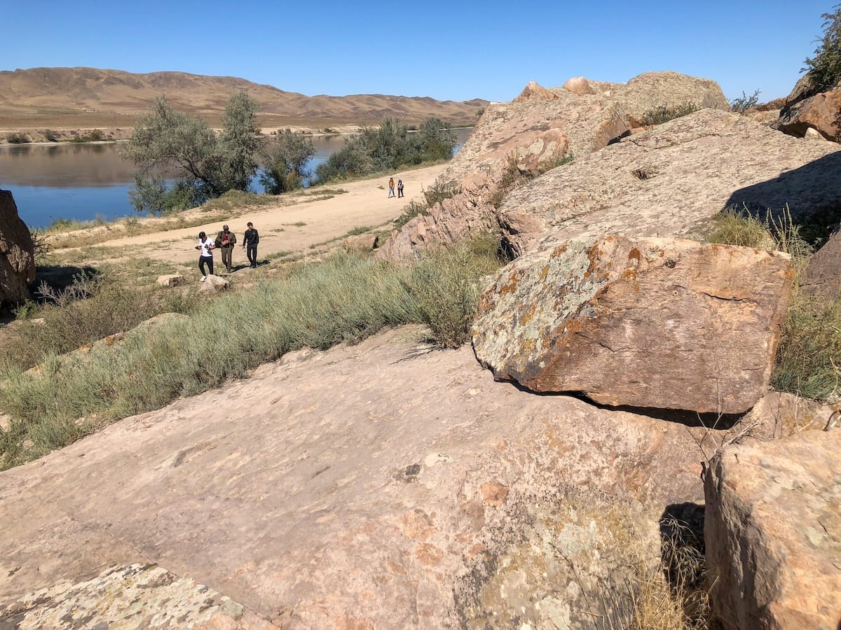 Area around the petroglyphs