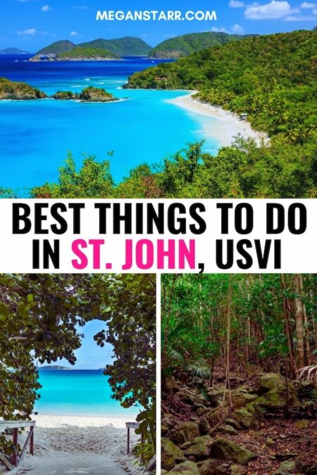 Are you planning an upcoming trip to the Virgin Islands? This is a guide for things to do in St. John, one of the most beautiful places in the Caribbean! | St. John things to do | Things to do in Saint John | Places to visit in St. John | Things to do in the Virgin Islands | Virgin Islands things to do | What to do in St. John | St. John hiking trails | St. John national parks | Virgin Islands National Park | Day trips in St. John | St. John excursions | St. John tours | St. John attractions 